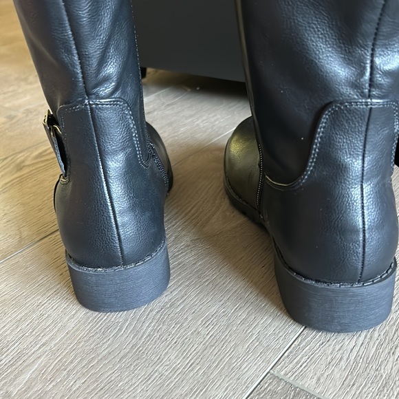 COMFORTVIEW The Milan Tall WIDE-CALF Faux Leather Boot Sz 8 1/2 Wide Black - Picture 9 of 13